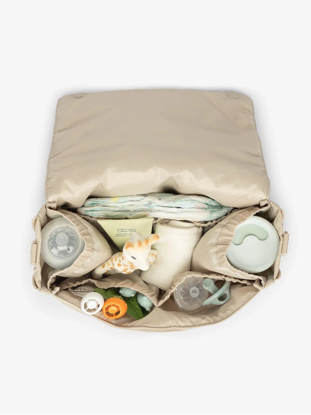 Calpak Convertible Stroller Caddy Crossbody in Oatmeal - Picture 4 of 10